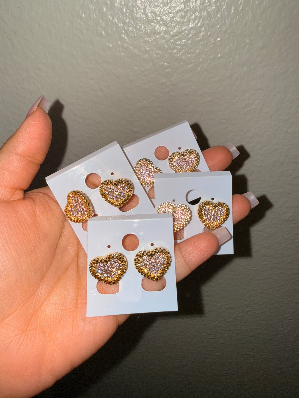 Heart Rollie Studs
