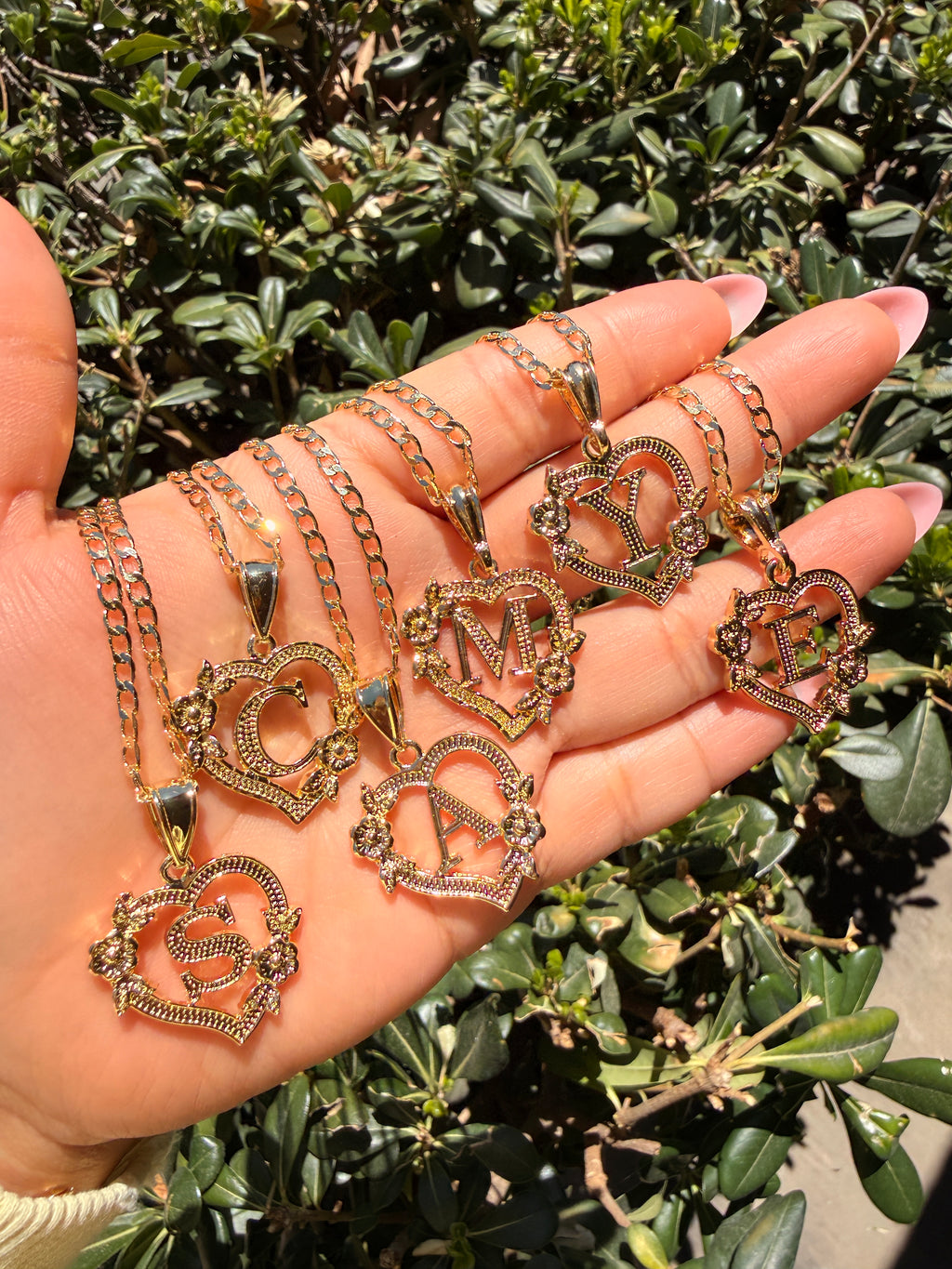 Heart Initial Pendant Necklace
