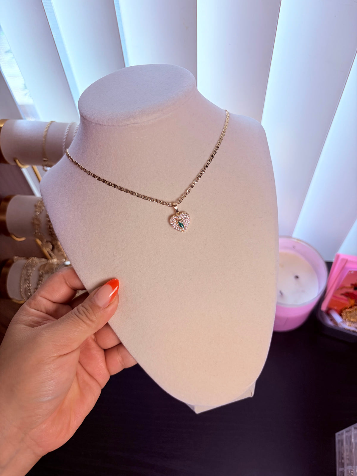 San Benito heart necklace