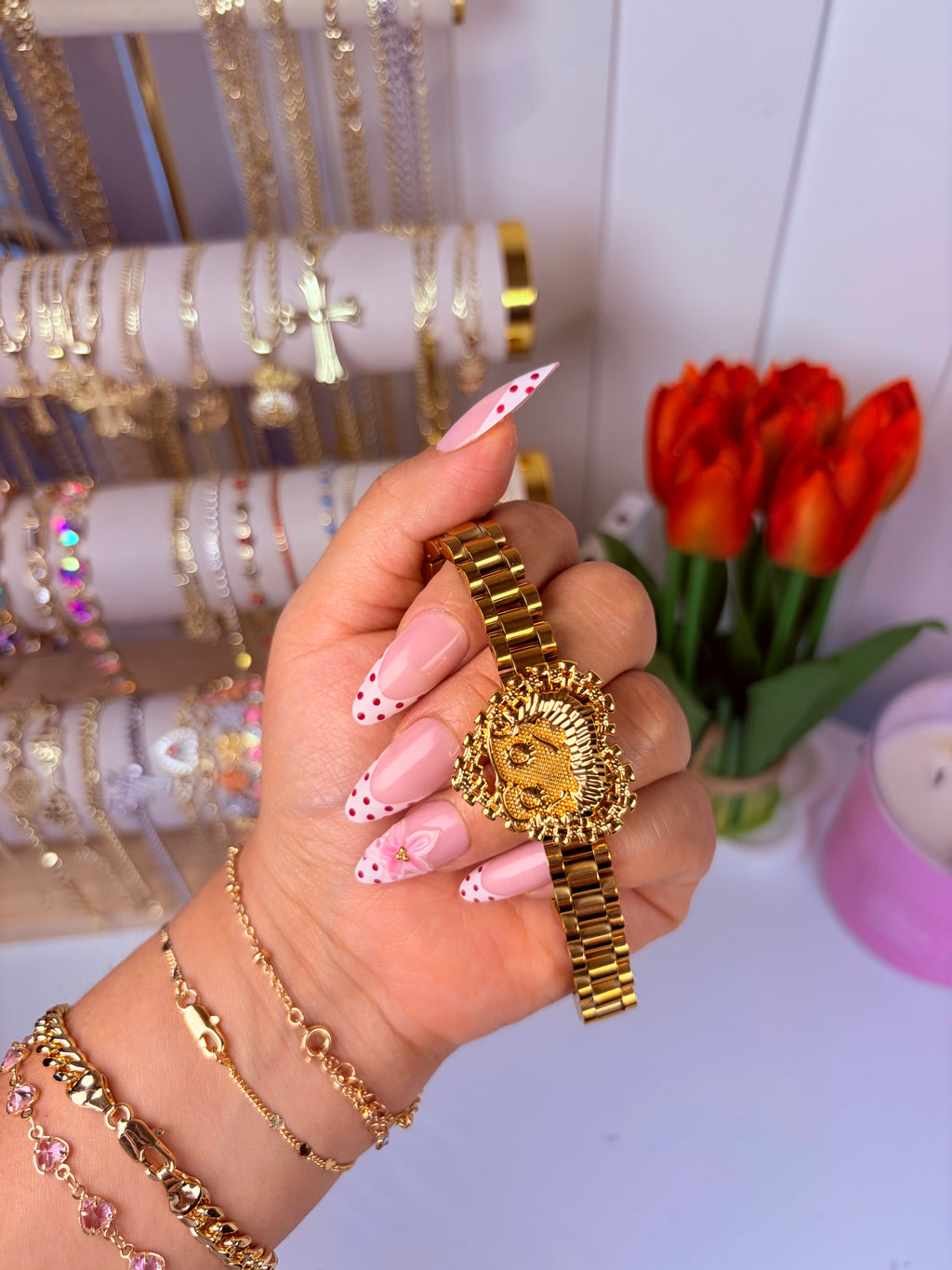 BB Rollie bracelet 10” (ALL GOLD)