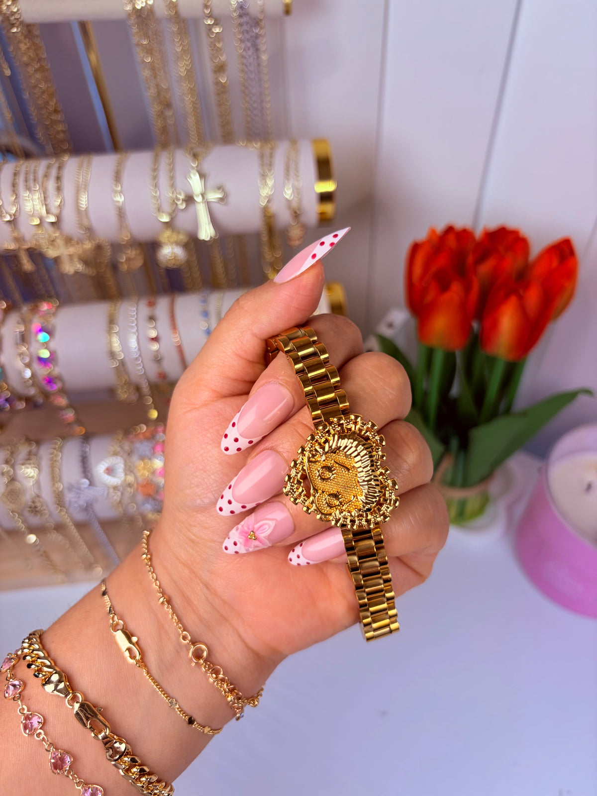 BB Rollie bracelet 10” (ALL GOLD)