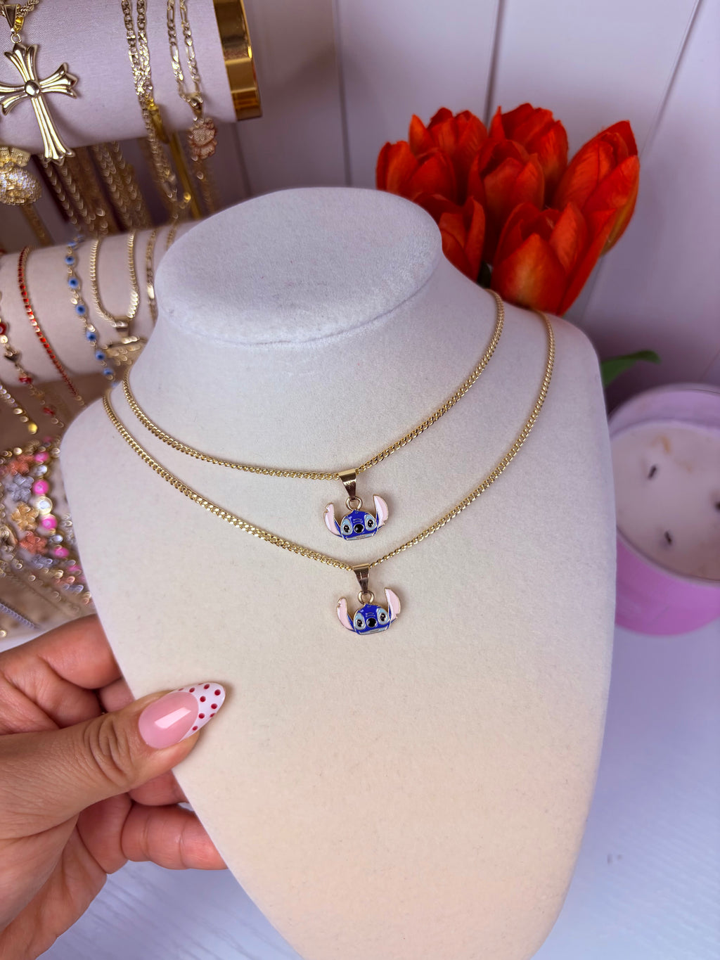 Tiny alien necklace