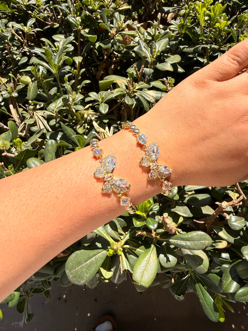 Butterfly diamond bracelet