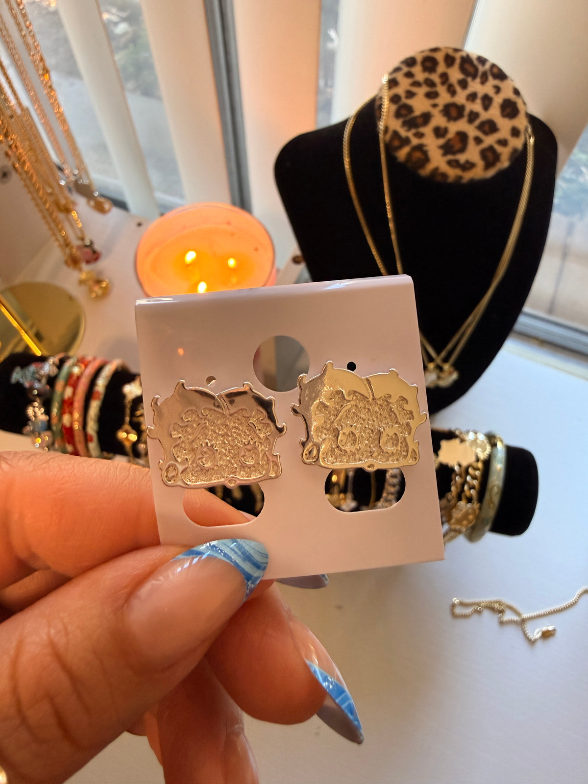 BB silver earrings