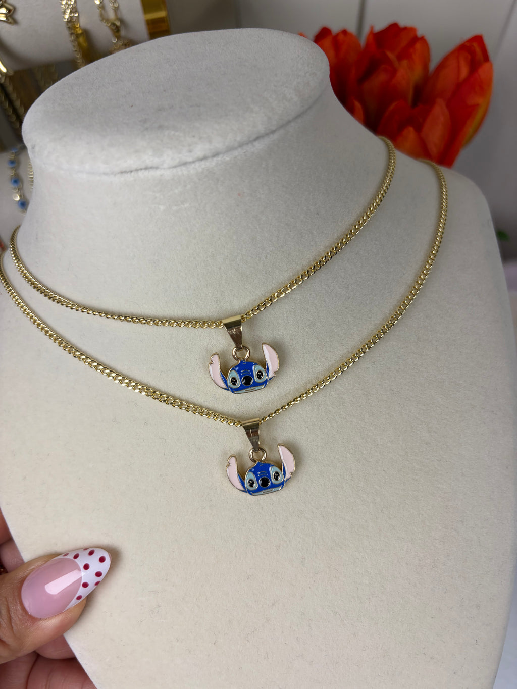 Tiny alien necklace