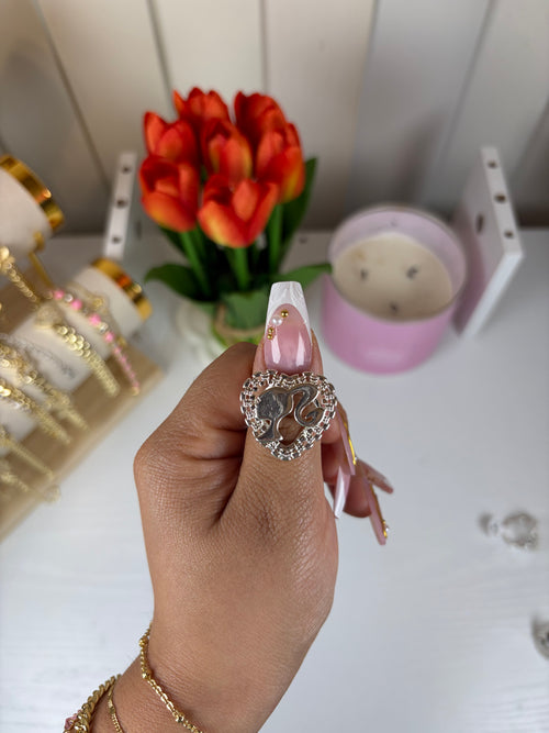 Barbs Rollie heart (SILVER)