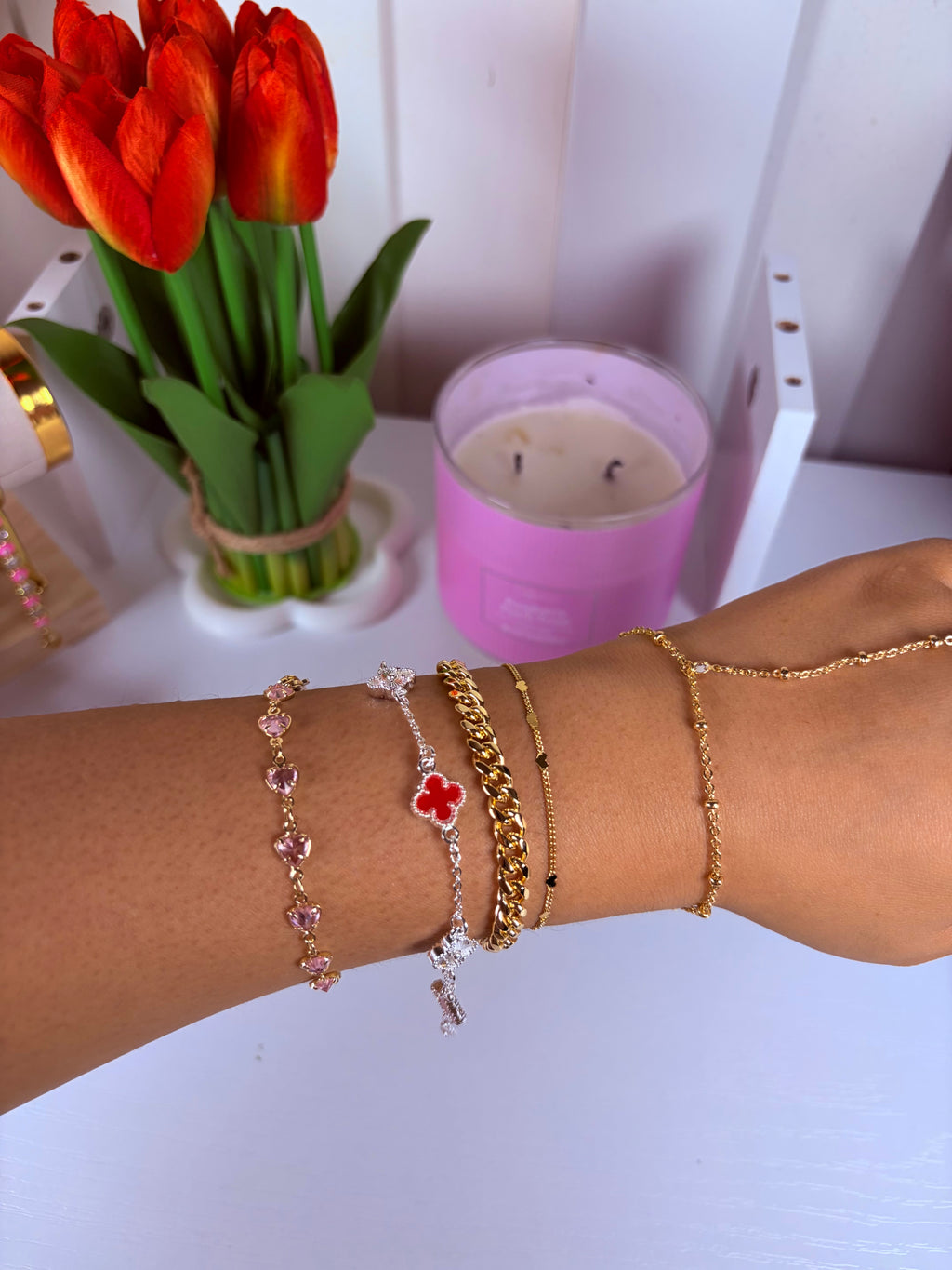 Small clover bracelet (silver)