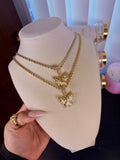 Butterfly nugget necklace