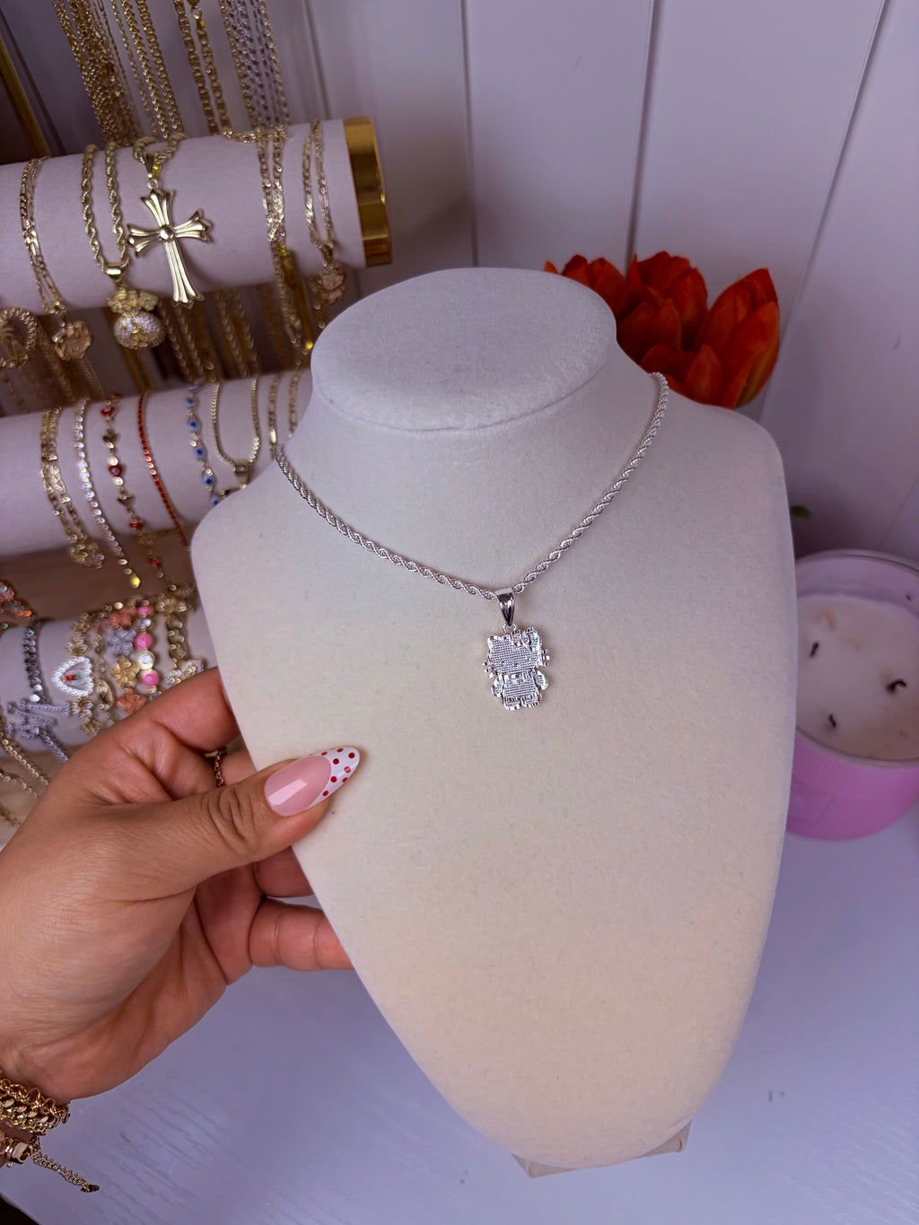 HK full body necklace necklace (SILVER)