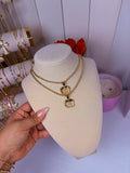 Bb Face Necklace