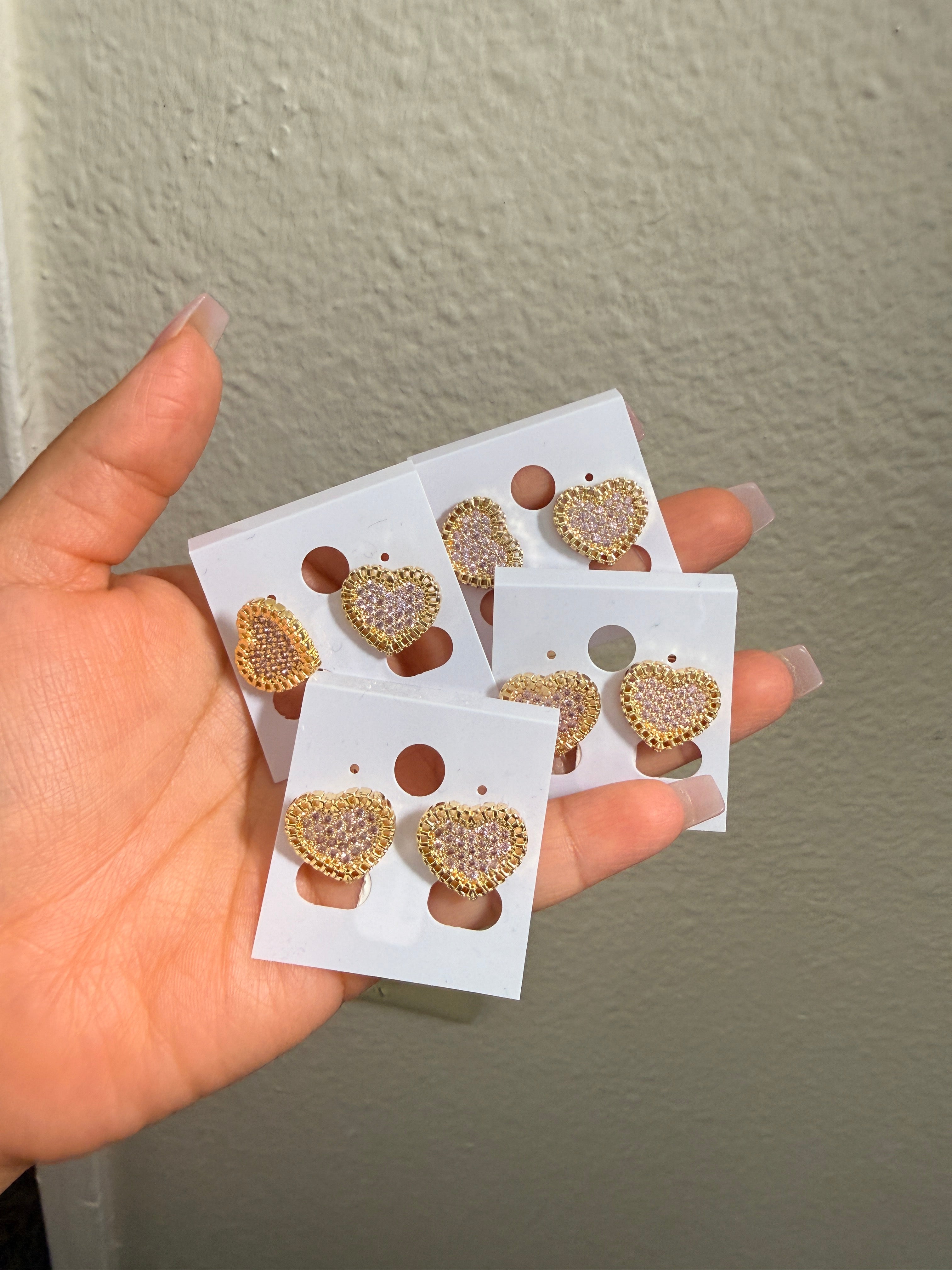Heart Rollie Studs