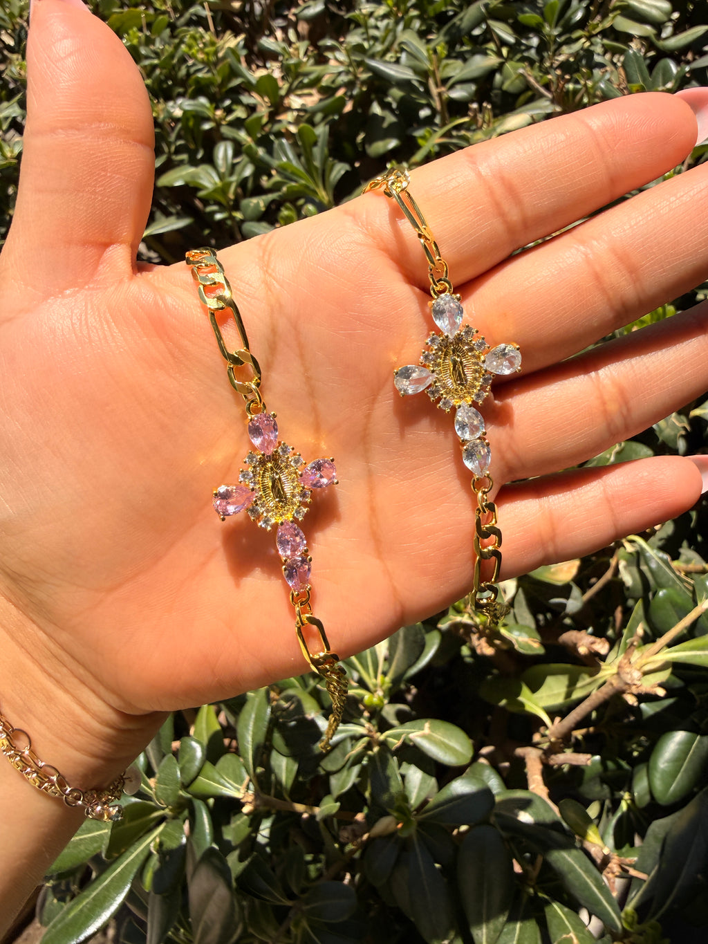 Virgin Mary Studded Bracelet