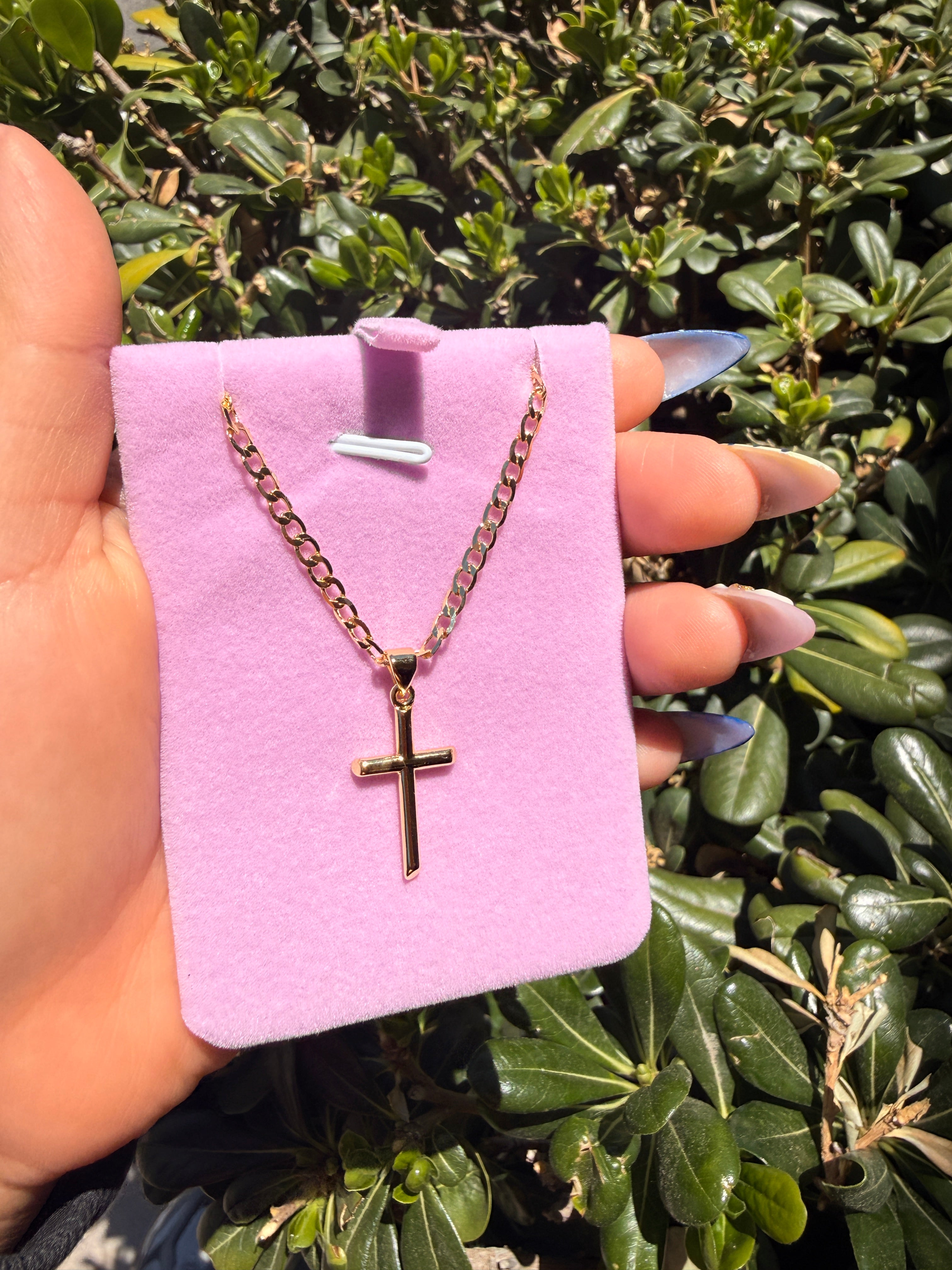 Simple cross necklace