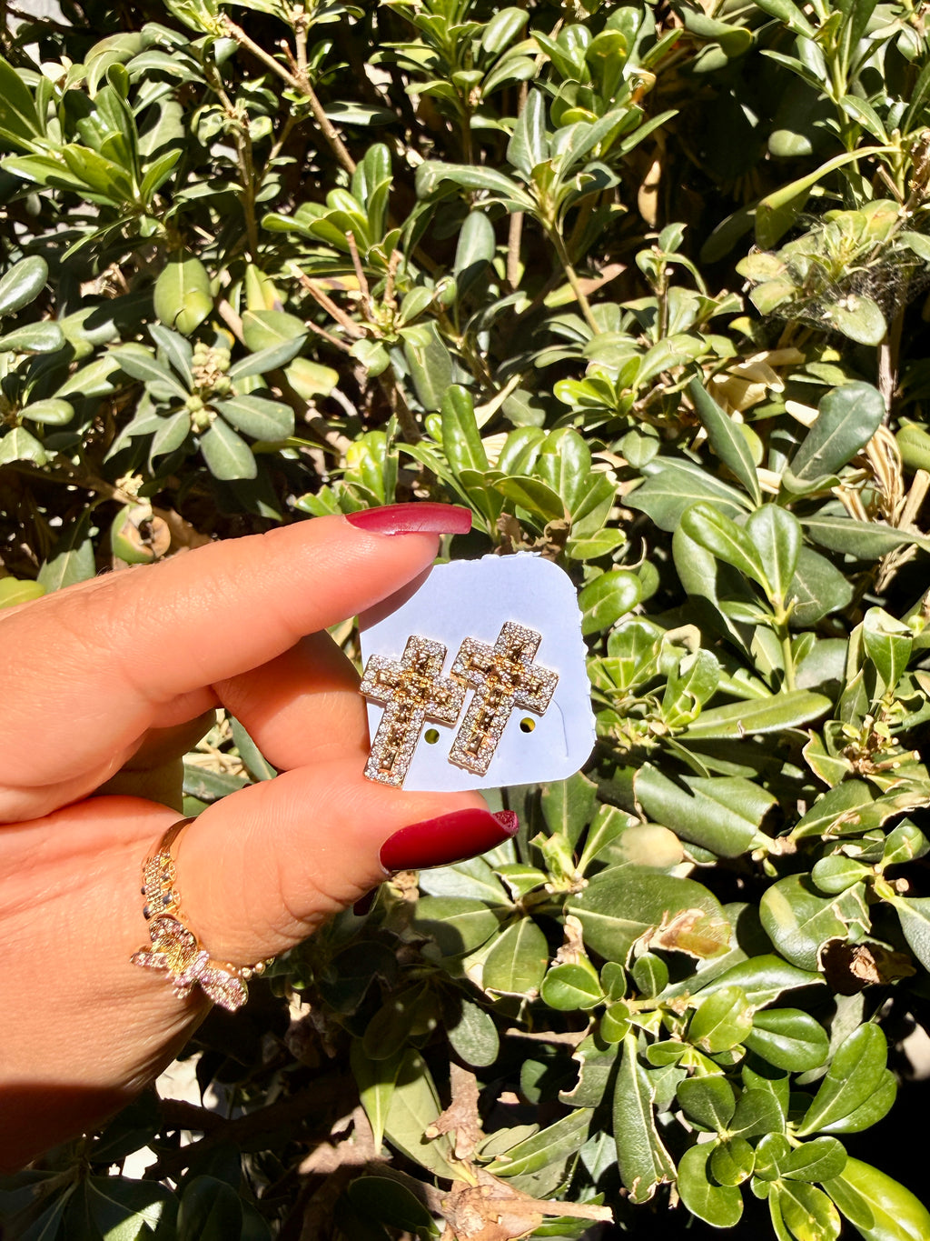 Cross earrings