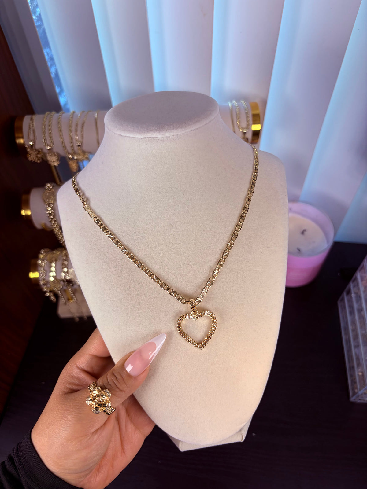 Rollie heart necklace