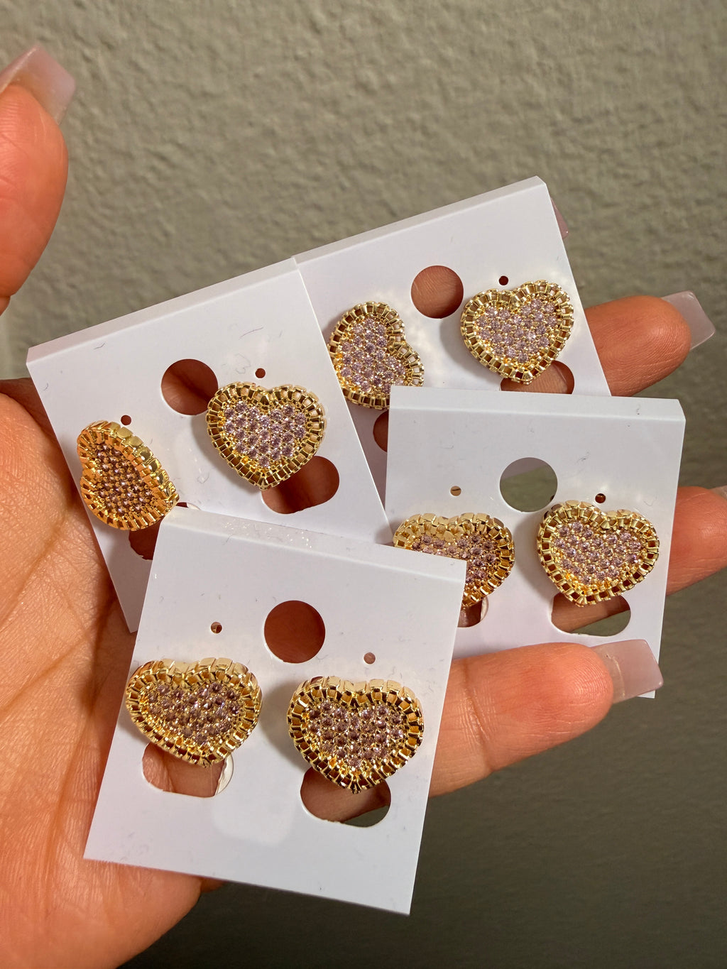 Heart Rollie Studs