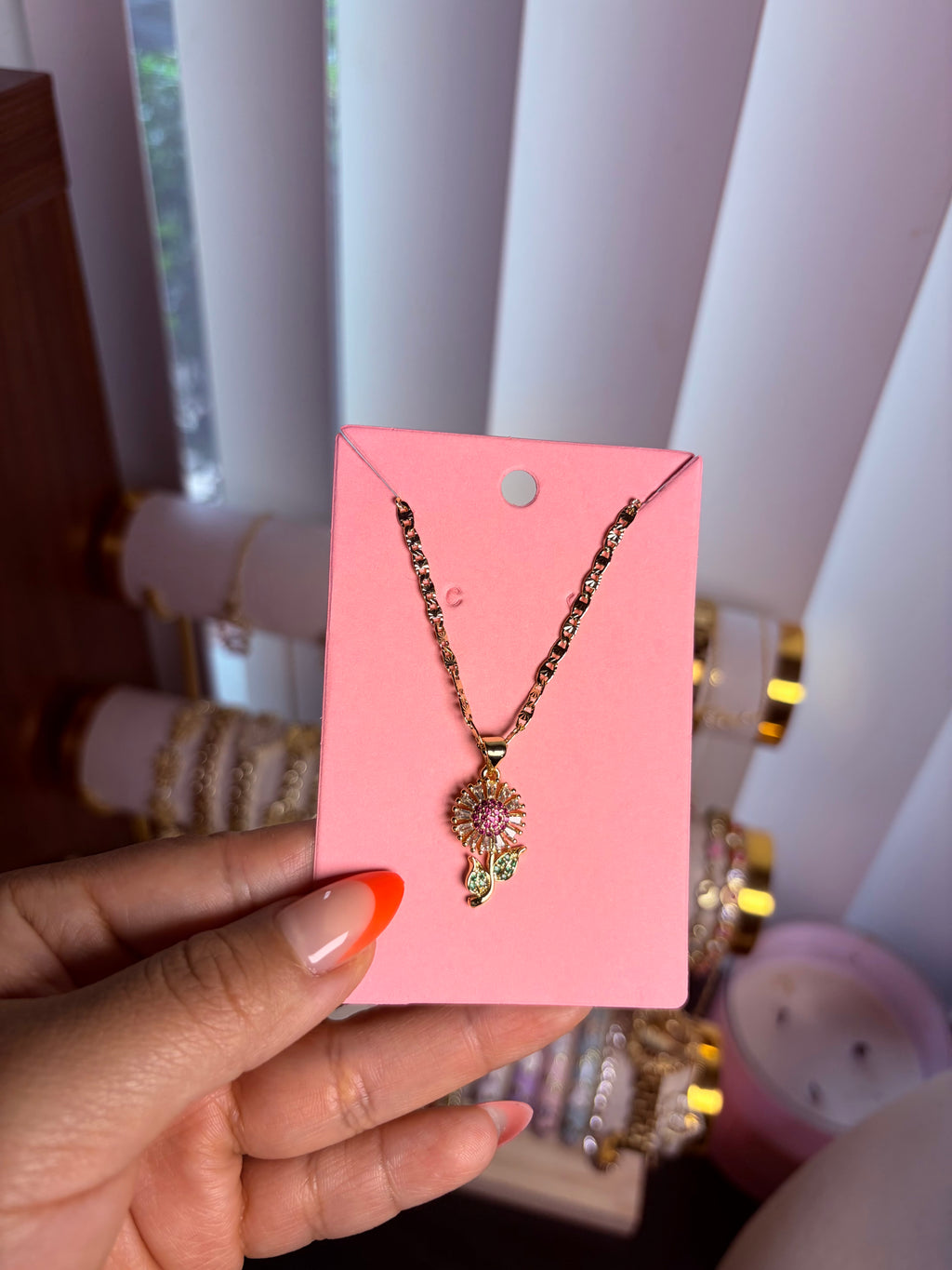 flower necklace