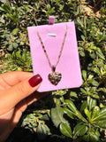 Heart nugget necklace