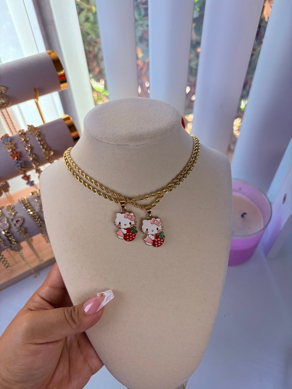 HK strawberry Necklace