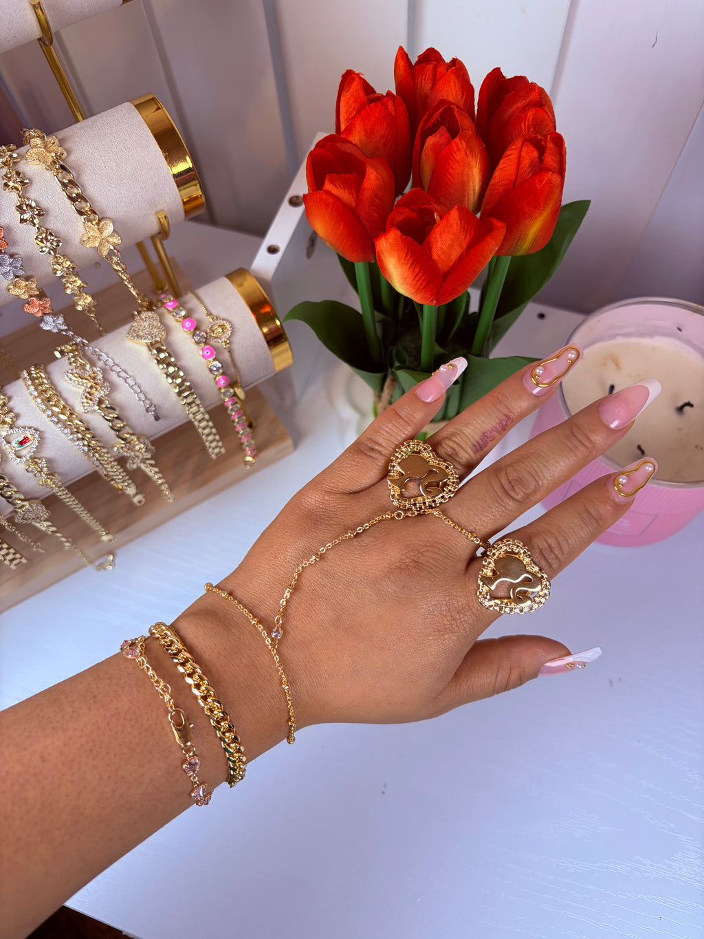 Barbs Rollie heart (GOLD)
