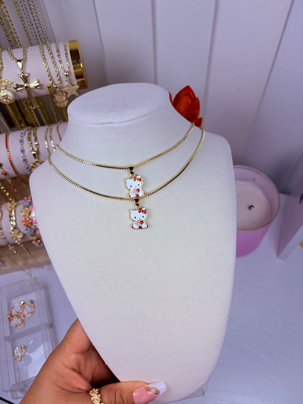 Hk dress necklace