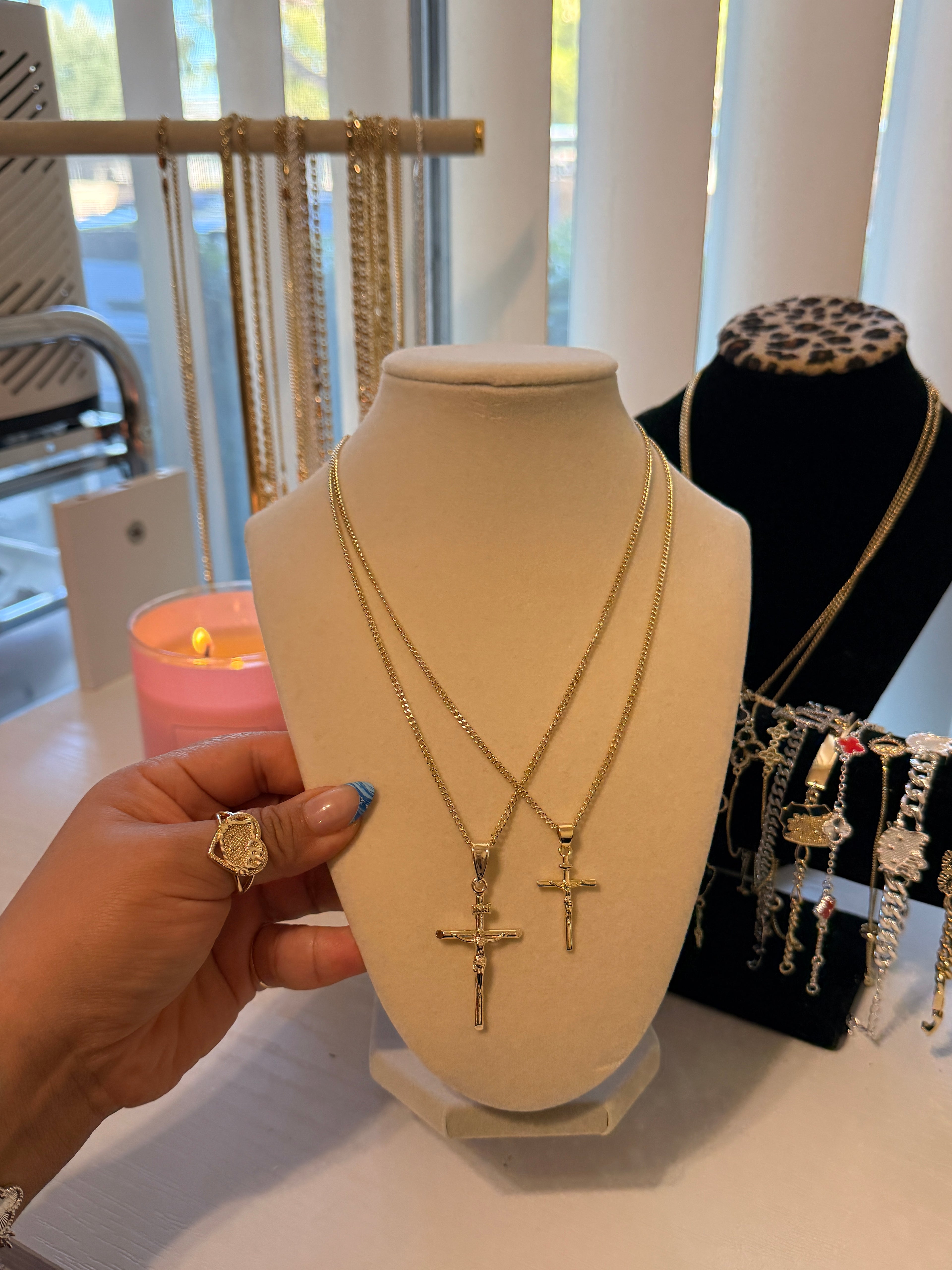 Jesus cross necklace