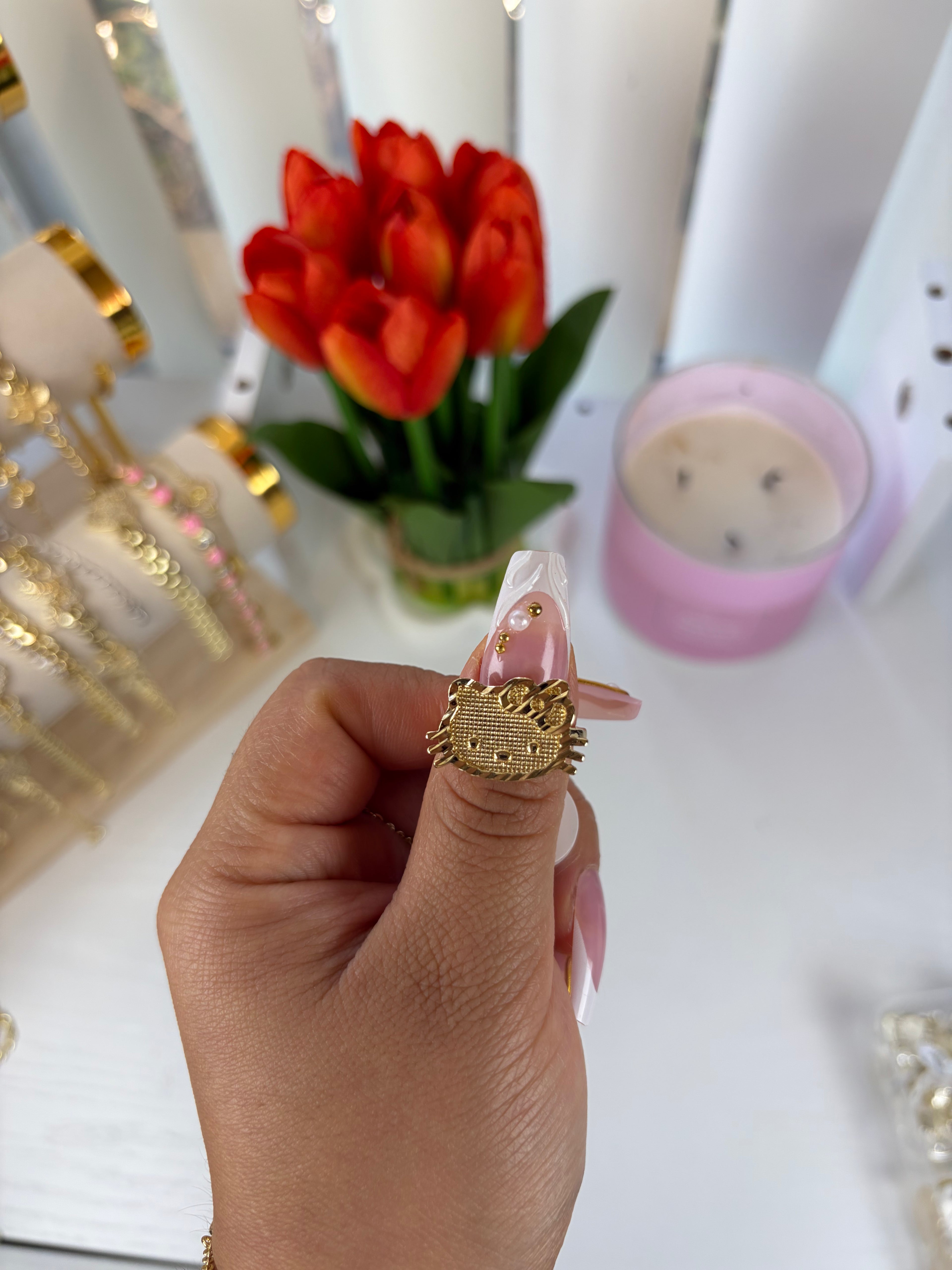 Hk face ring (GOLD)