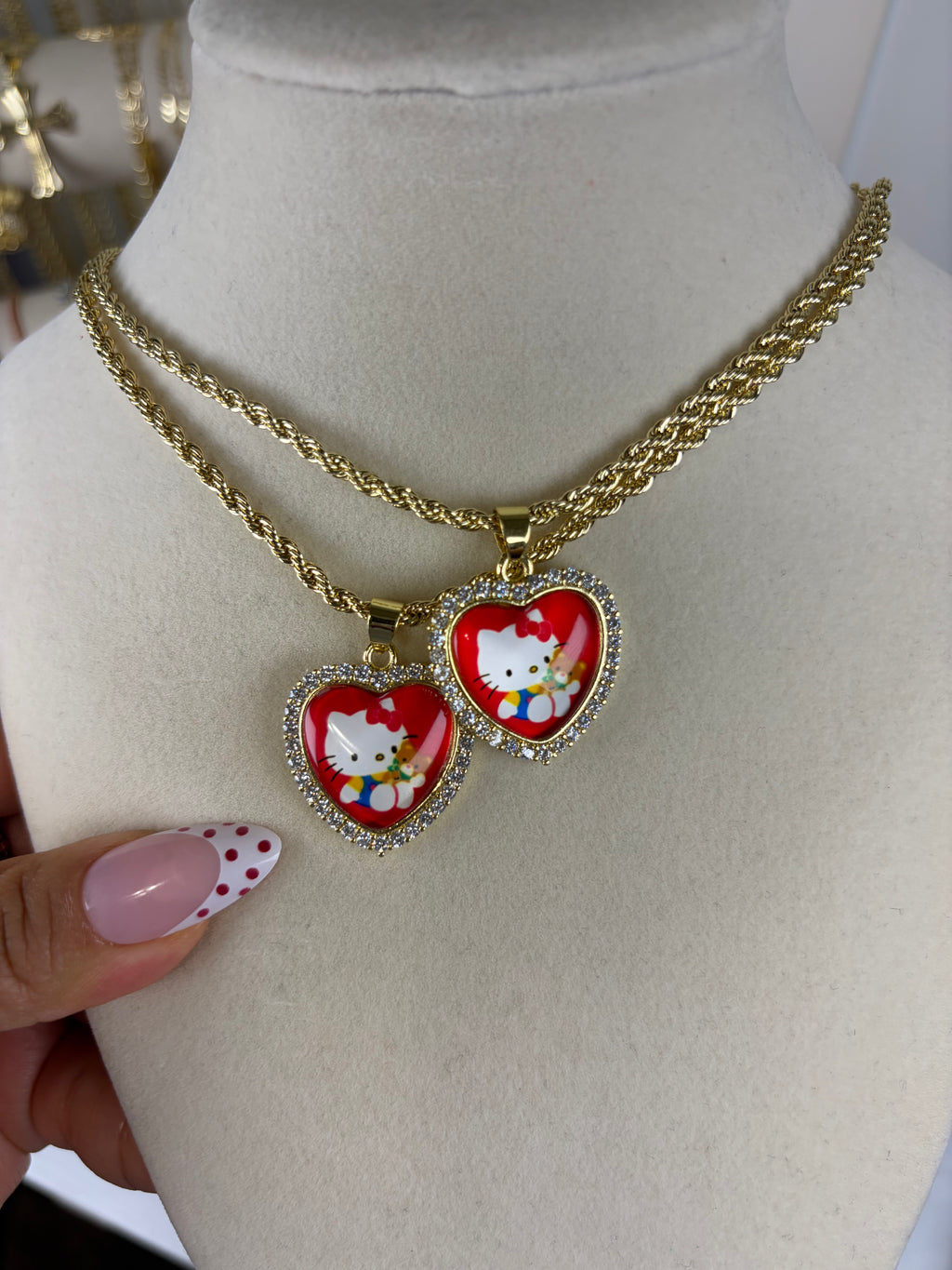 HK w/ bear necklace